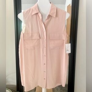 EQUIPMENT Sleeveless Peach Top